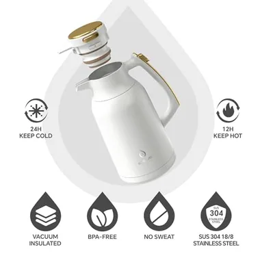68 oz thermal carafe with a 1.4 gallon dispenser, view 2