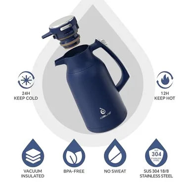 68 oz thermal carafe with a 20 oz soup container, view 2