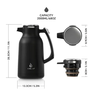 68 oz thermal carafe, view 5